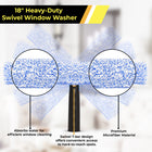 Gritt Commercial 18" Heavy-Duty Swivel Window Washer-Great for heavy-duty window cleaning
