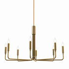 Modway Rekindle 8-Light Chandelier - Satin Brass-Height-Adjustable
