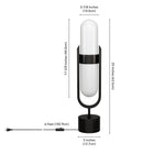 Hudson&Canal Blair Pill-Shaped Table Lamp with Milk Glass Shade - Blackened Bronze/White-8