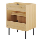 Modway Chaucer 24" Bathroom Vanity Cabinet - Oak-Sink Basin And Fixtures Not Included