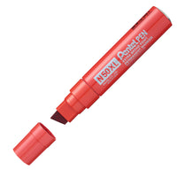 Pentel Permanent Marker - Extra Bold Chisel Tip - Red Ink - 6 Pack-Extra broad chisel point tip for bold lettering and markings that are highly visible from a distance