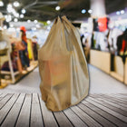 Wamaco Reuseable/Washable T-Shirt Bags - Large - 11" x 7" x  22" - Kraft - 100 Pack-Affordable - These bags are more affordable than paper bags to help reduce the cost of business