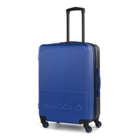 Reebok Time Out 26" Hardside Spinner Luggage - Blue-Single 360 degree spinner wheels for effortless, smooth & quiet rolling