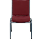 Flash Furniture HERCULES Series Heavy Duty Stack Chair - Burgundy Patterned Fabric-Multipurpose Stack Chair