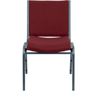 Flash Furniture HERCULES Series Heavy Duty Stack Chair - Burgundy Patterned Fabric-Multipurpose Stack Chair