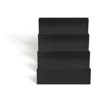 TRU RED 3-Slot Plastic Letter Sorter - Black-Quickly organize and store letters, mail, and other documents