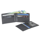 Club Rochelier Men's Slim Fold Wallet with Removable ID - Charcoal Grey-8