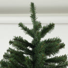 HOMCOM 7.5' Artificial Christmas Tree with Auto Open - Steel Base - Green-Colour: Green, Black 