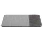 General Supply Goods + Co 10W Rolled Up Mouse Pad Wireless Charger - Textured Grey-Smooth Vegan leather