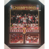 Toronto Raptors 2019 World Champion Collage - Framed Print - 28" x 39"-Premium raptors
