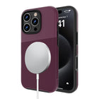 AXS PROTech Plus MagSafe Compatible Sleek Dual-layered Anti-Shock Case for Apple iPhone 16 Pro - Sangria-Drop resistant up to 10 feet