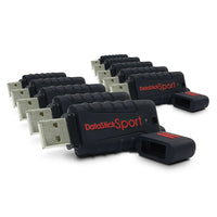 Centon DataStick Sport 16 GB USB 2.0 Flash Drive - Black - 10 Pack-16 GB capacity
