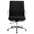 Nightingale Amalfi Mid Back Conference Tilt Lock Chair - Black-Swivel-tilt mechanism with single position lock up right and tension control