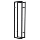 HOMCOM Firewood Rack Fireplace Log Holder - 15.7" W x 9.8" D x 59.1" L-Practical firewood rack, holds the wood logs together tightly and securely