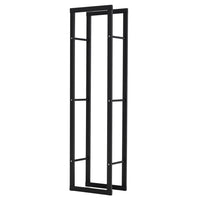HOMCOM Firewood Rack Fireplace Log Holder - 15.7" W x 9.8" D x 59.1" L-Practical firewood rack, holds the wood logs together tightly and securely