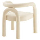 Modway Astrid Performance Velvet Dining Chair - Porcelain-7