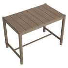 Modway Eleni Rectangle 56" Outdoor Teak Wood Rectangular Bar Table - Weathered Grey Teak-7