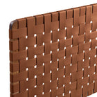 Modway Sparta Weave Wall-Mount Vegan Leather King Headboard - Walnut Brown-French Wood Cleat