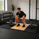 MotionGrey Olympic Weightlifting Platform with Anti-Slip Surface - Black-7