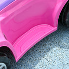 Qaba 3 in 1 Kids Push Car Toddler Sliding Car, Foot to Floor Design - Pink-Features lights, music, and horn for engaging playtime 