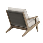 Modway Saratoga Outdoor Teak Wood Armchair - Pebble-Non-Marking Foot Glides