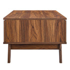 Modway Soma Coffee Table - Walnut-Sliding Doors