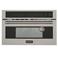 Kucht 30" 1.6 cu. ft. Built‑In Air Fryer & Convection Microwave - Stainless Steel-Drop down door
