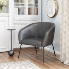 Zuo Quinten Accent Chair - Vintage Grey-Dimensions: 26.0" L x 28.3" W x 28.7" H