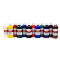 Handy Art Acrylic Primary Paint - 473 ml - Set of 12-High quality, low cost acrylic paint; the preferred choice for Paint Parties!