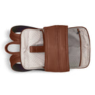 Champs Onyx Leather Classic Backpack - Brown-Inner RFID zipper pocket