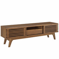 Modway Render 59" TV Stand - Walnut-Mid-Century Style 59" TV Stand