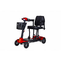 Monarch Genie Auto Automatic Folding Mobility Scooter - Red-Features a remote controlled automatic folding system for fast and effortless storage