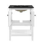 Modway Prestige 24" Bathroom Vanity - White/Black-Sink Basin Not Included