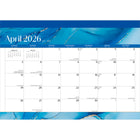 BrownTrout 2026 18-Month Monthly Desk Pad Calendar - Crackled Blush - 14" x 10"-Large, Roomy Day Blocks - All major holidays and moon phases listed, with plenty of room for writing notes and appointments
