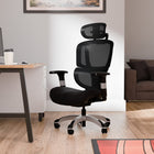 Staples Hyken Pro Ergonomic Fabric Swivel Task Chair - Black-Variable tilt tension to personalize range of motion and ensure relaxed muscles