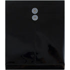 JAM Paper Plastic Envelopes with Button and String Tie Closure, Letter Open End, 9.75 x 11.75, Black Poly, 108 Pack (118B1BLB)-Black