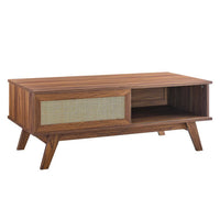 Modway Soma Coffee Table - Walnut-Modern Coffee Table