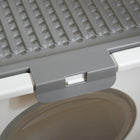 PawHut Enclosed Cat Litter Box with Scoop - White-Top with holes, keeping their space ventilated 