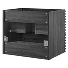 Modway Render 24" Wall-Mount Bathroom Vanity Cabinet - Charcoal-8