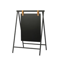 Futech Swing Board Metal A-Frame with Panel - 22"W x 28"H - Black-Sturdy metal A-frame construction built to withstand outdoor conditions and frequent use.