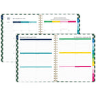 AT-A-GLANCE 2027 Emily Ley Simplified Large Weekly/ Monthly Planner - 11-1/4" x 9" - Gingham - Bilingual-Special pages include The Process of Simplifying, How to Use the Planner, Simplicity Challenge, bucket list
