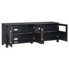 Hudson&Canal Holbrook TV Stand for TV's up to 75" - Black Grain-Clean with a soft, dry cloth and no harsh chemicals or abrasive cleaning materials