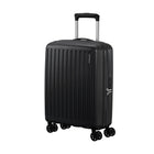 American Tourister 19" Rejoy Carry-on Luggage - 360-Degree Spinner - True Black-Constructed of 100% polypropylene offering extreme durability with a texture that reduces the visibility of scratches