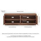 Hudson&Canal Presque TV Stand for TV's up to 75" - Satin Walnut-Product Dimensions: 15.75" L x 68" W x 24" H