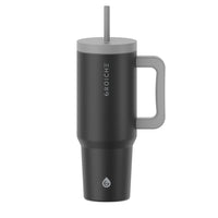GROSCHE Aspen Insulated Water Tumbler with Handle - 40 oz. - Graphite Black-32oz capacity