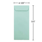 JAM Paper #10 Policy Envelopes, 4 1/8 x 9.5, Aqua Blue, 1000 Pack (21520986B)-Opening: Open end