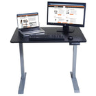 Victor Height Adjustable Compact Full Electric Standing Desk - 3' Wide - Black-Smooth electric operation provides fast, easy, and quiet height adjustment with the push of a button