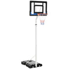 Soozier 7' - 8.5' Height Adjustable Basketball Hoop Stand-Adjustable height, so all ages can enjoy 

