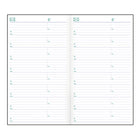 Blueline 2027 Two-Week Planner with Stitched Binding - 6" x 3-1/2" - Black - Bilingual-Telephone and address section