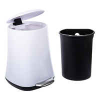 Truu Design 5L Elegant Flared Premium Trash Can - 13.5" - White-5L in volume